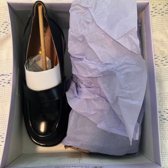 NEW Steve Madden Madden Girl Delphine Black Chunky Loafer Platform Heels 8.5 - Picture 7 of 7